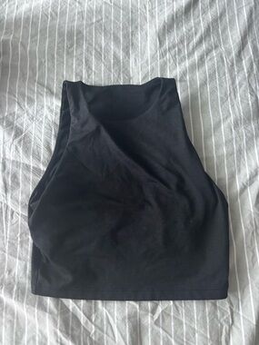 Old Navy Black High Neck Crop Top